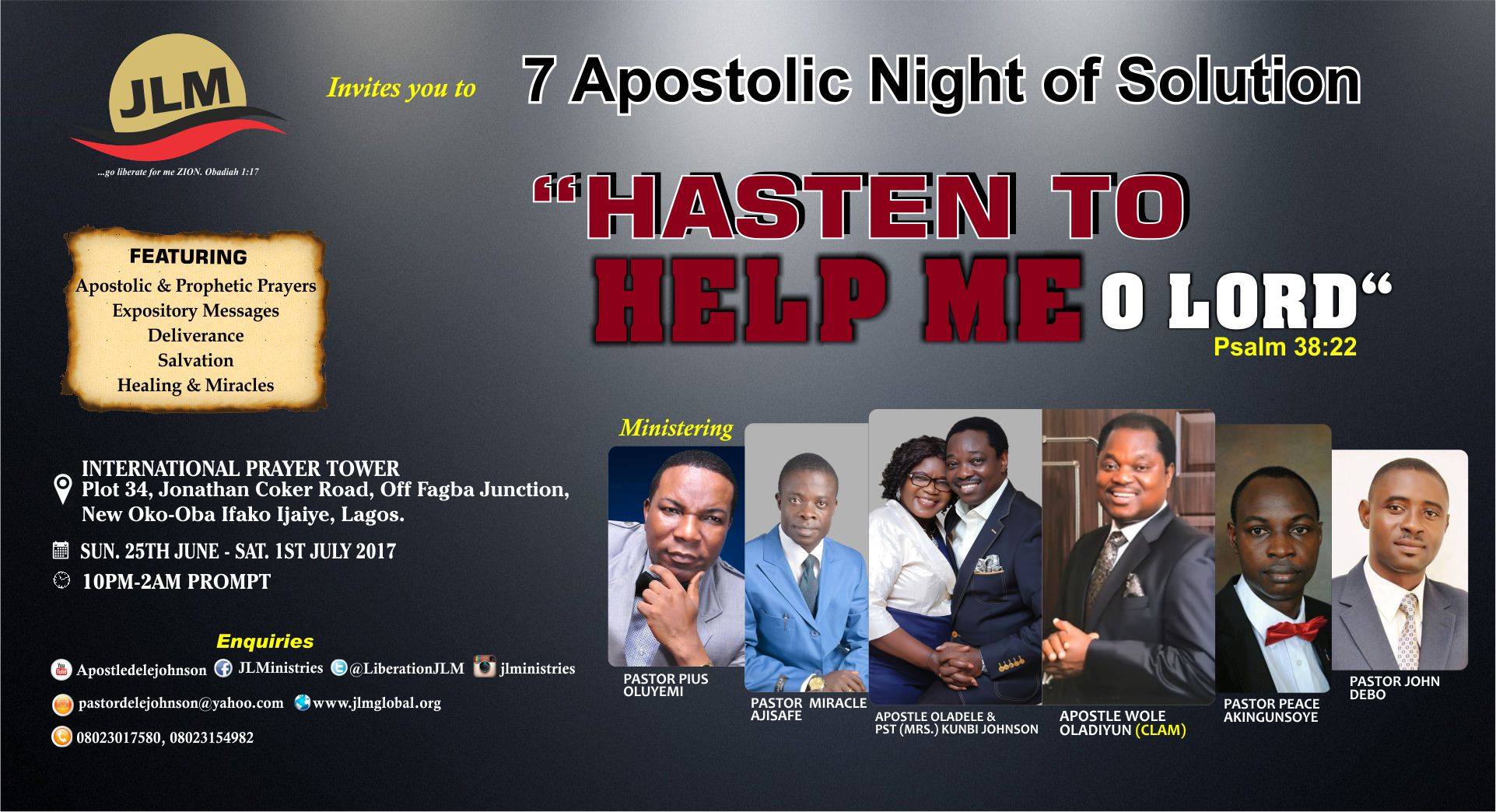 7 Apostolic Night of Solution