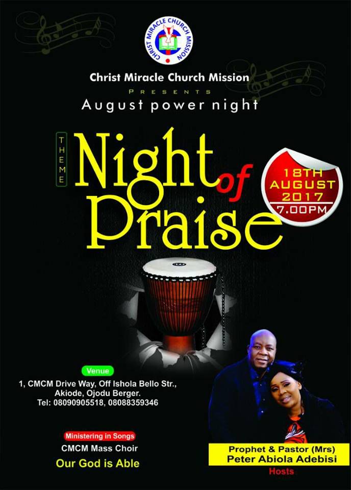 August Power Night Of Praise