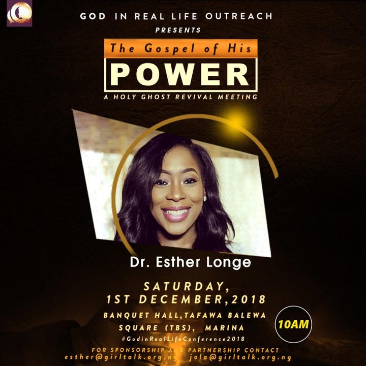 GOD IN REAL LIFE 2018 CONFERENCE